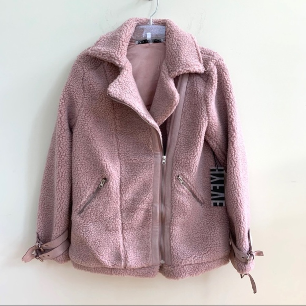 New HYFVE Faux Fur Teddy Jacket